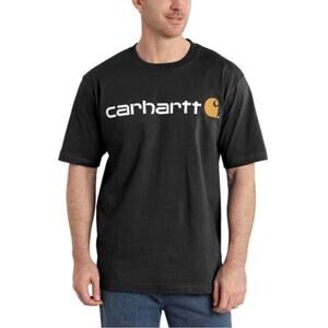 Carhartt Men's Loose Fit Short Sleeve T Shirt Black Cotton Size XL Tall